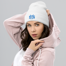 Load image into Gallery viewer, LukHash // Blue Logo // Cuffed Beanie